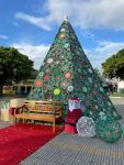 tradicional-decoracao-natalina-de-bananal-e-feita-em-croche-e-leva-meia-tonelada-de-la;-veja-fotos