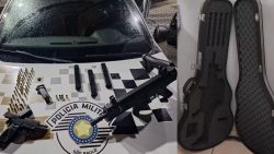 policia-apreende-armas-e-municoes-escondidas-em-capa-de-carregar-violao-em-taubate,-sp